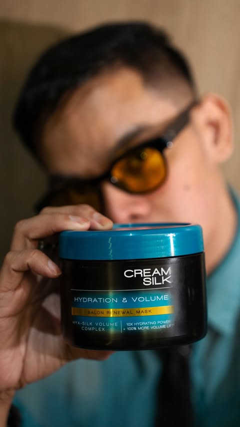Instagram post by @keytrajano for Cream Silk Philippines. Caption reads: Volume doesn’t start with your blow dryer... it....