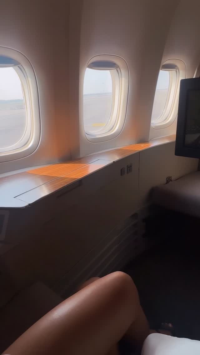 Instagram post by @missfernandez__ for Cathay Pacific. Caption reads: The flight you don’t want to end @cathaypacific....