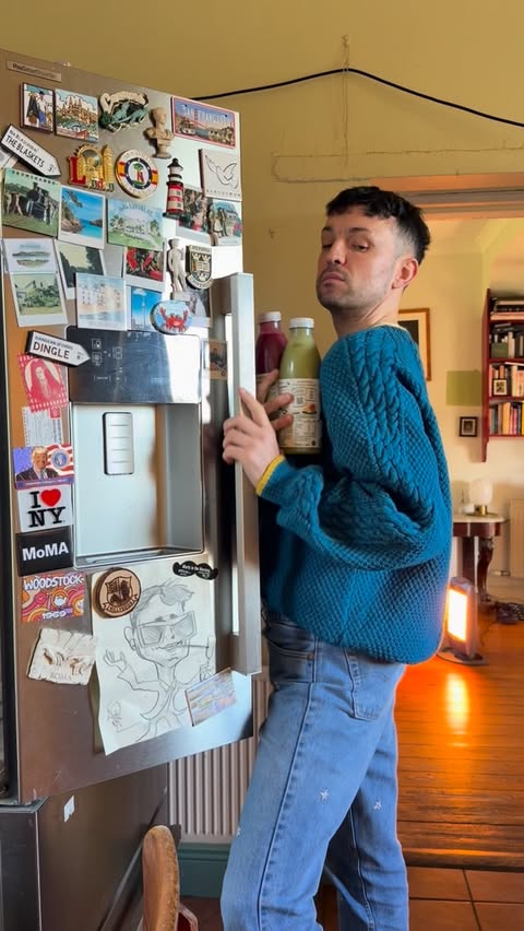 Instagram post by @jamesalankavanagh for Innocent Drinks. Caption reads: Are you ready to be pleasantly surprised with....