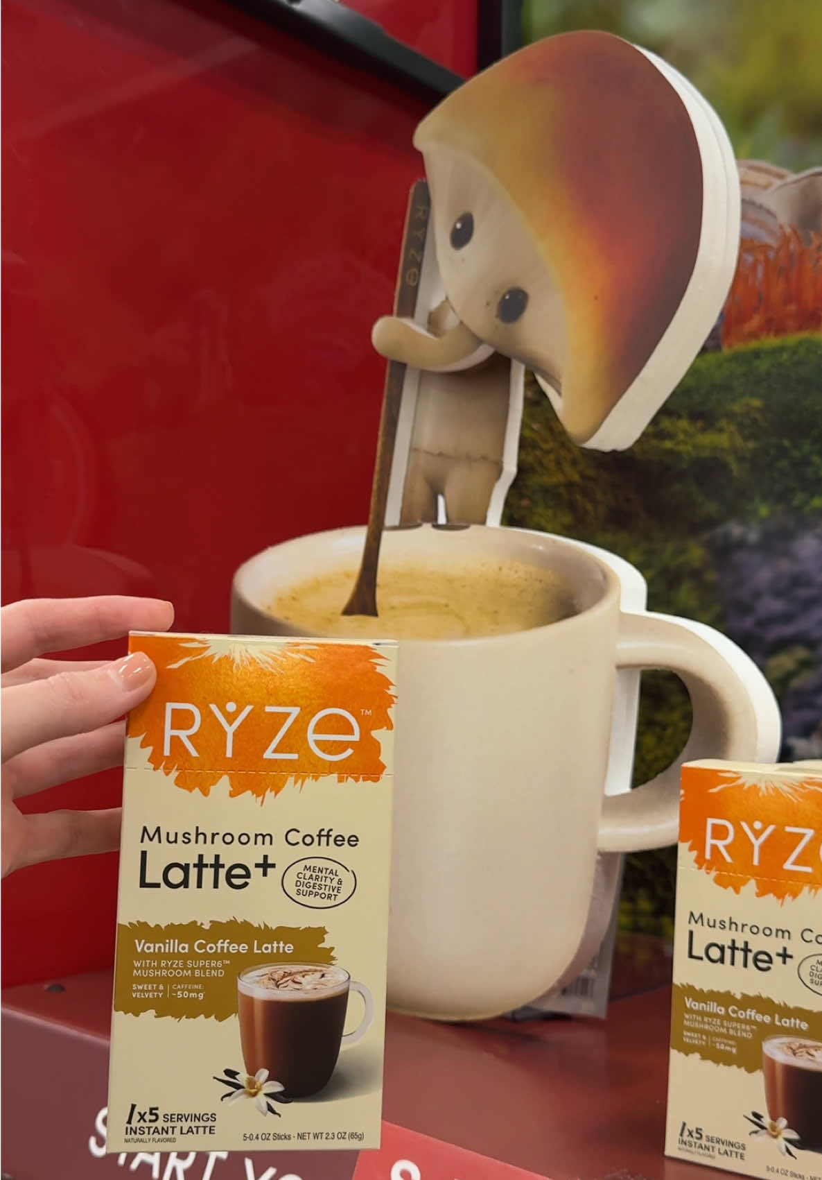 TikTok post by @mostlymindfulmama for RYZE SUPERFOODS. Caption reads: [...] how I spend a moms day out  @target....