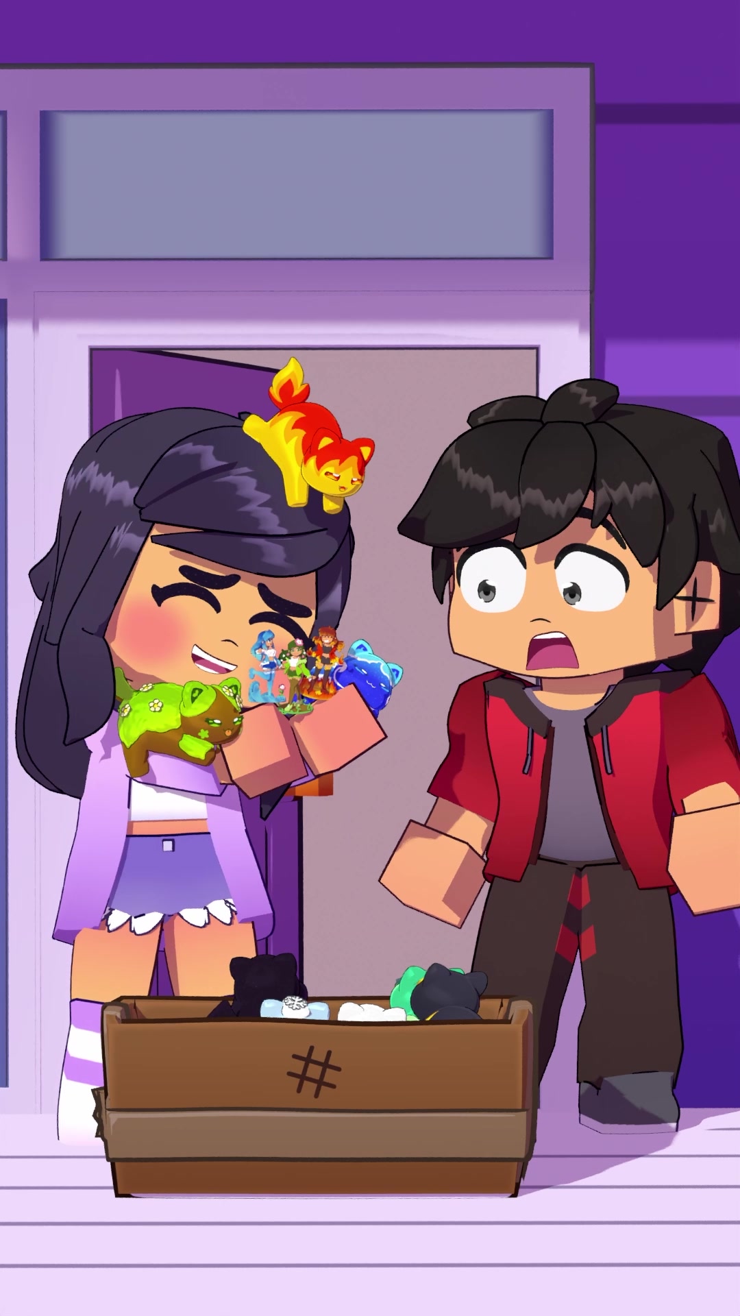 TikTok post by @aphmeow___store for Bonkers Toys. Caption reads: [...] Mystery Surprise Set in stores near you....