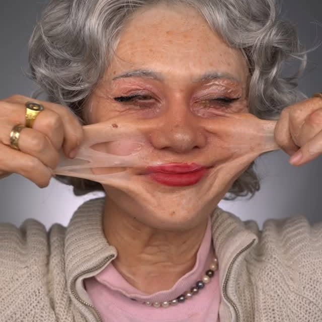 Instagram post by @irisxgrace for O’Keeffe’s Company. Caption reads: removing 12 prosthetics leaves you with a bit of....