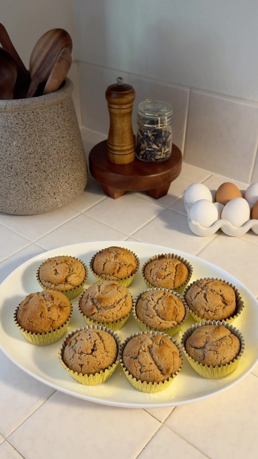 Instagram post by @allietassano for Incredible Egg. Caption reads: #ad such a nostalgic recipe for fall baking and....