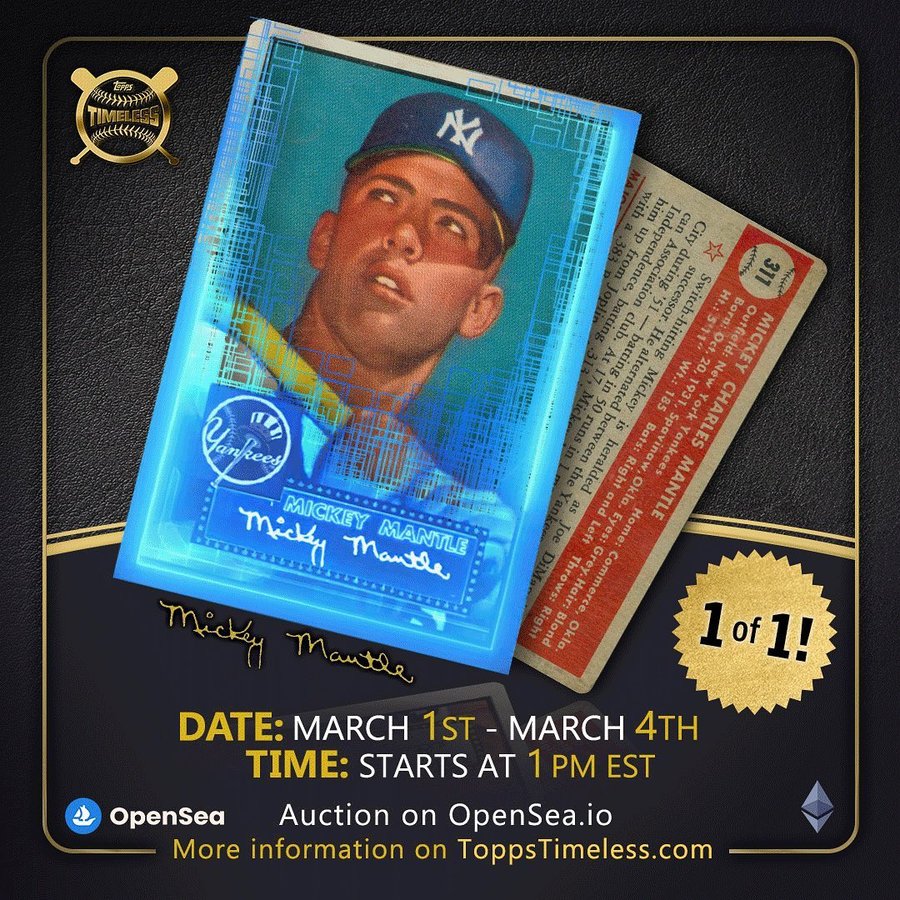 Instagram post by @ryrukes for OpenSea. Caption reads: [...] NFT Auction will go live at 1PM EST on....