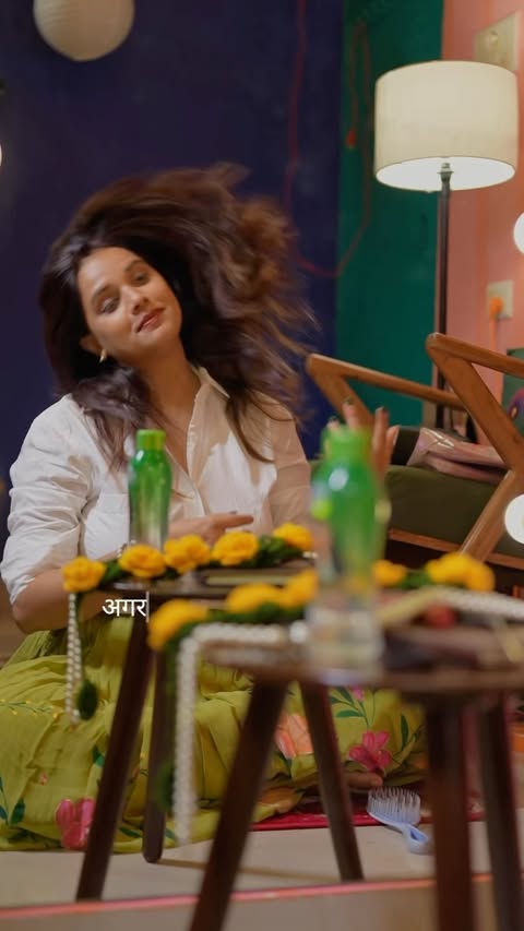 Instagram post by @rjanjalimirchi for Nihar Naturals. Caption reads: [...] liye my everyday haircare essential Nihar....