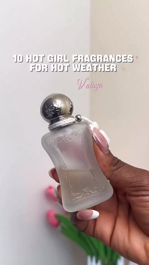 Instagram post by @vicckyalfa for Marc Jacobs Fragrances. Caption reads: There is a heatwave in the UK and these are 10....