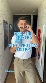 Instagram post by @codyrigsby for Vital Proteins. Caption reads: This October 3rd plastic is so out because....