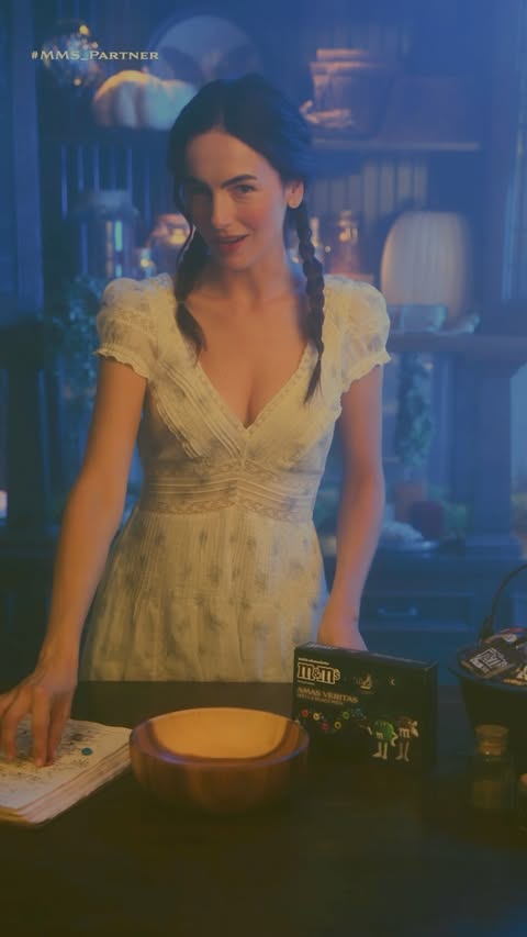 Instagram post by @camillabelle for M&M’S. Caption reads: #MMSPartner Some spells are worth repeating. [...].