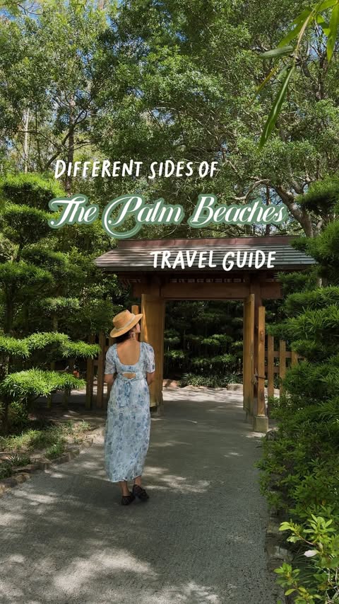 Instagram post by @fishsflourish for The Palm Beaches. Caption reads: [...] I experienced different sides of the Palm....