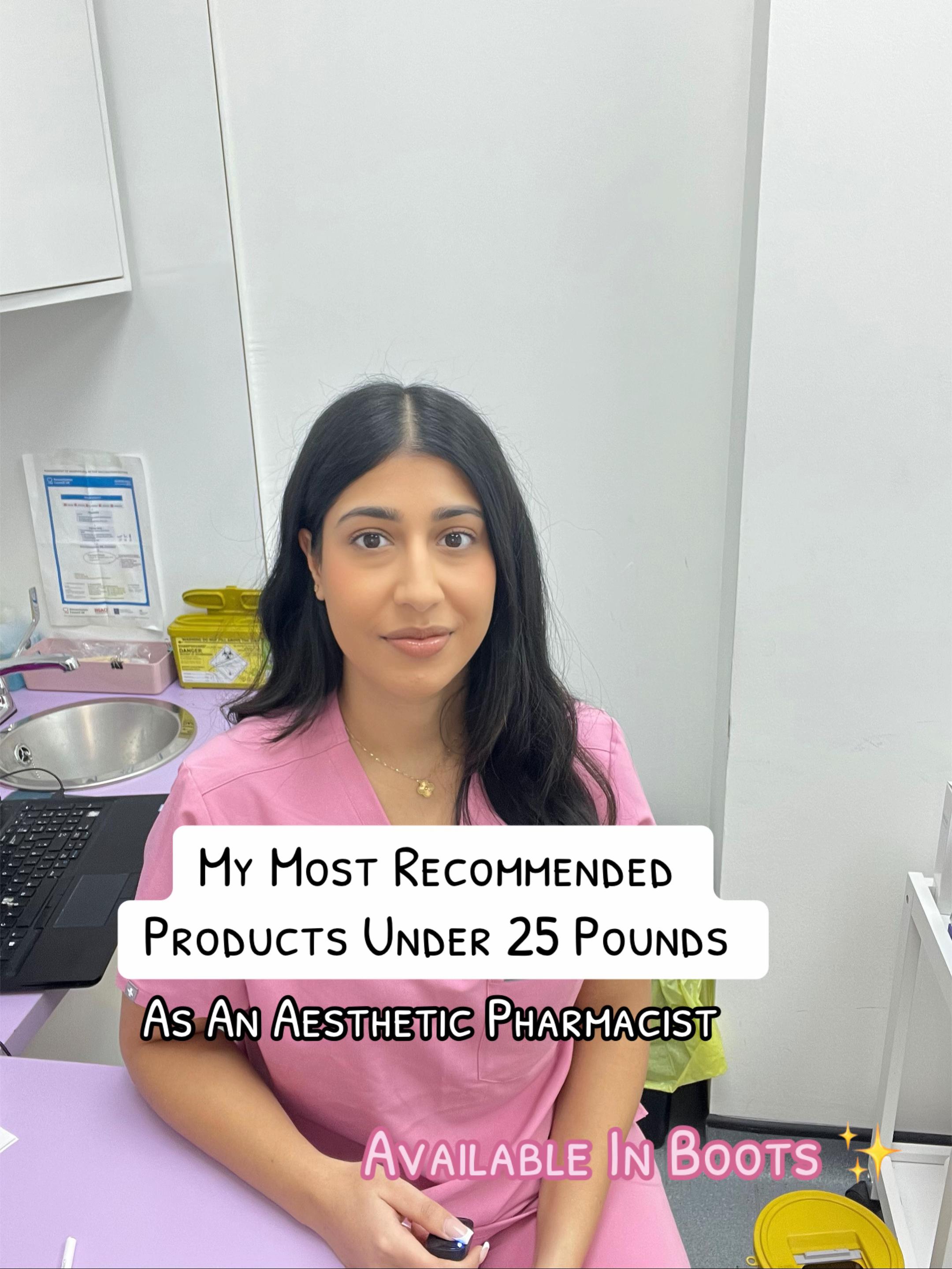 TikTok post by @pharmaestheticsbyriya for Naturium. Caption reads: [...] @byoma barrier repair cream, @Naturium....