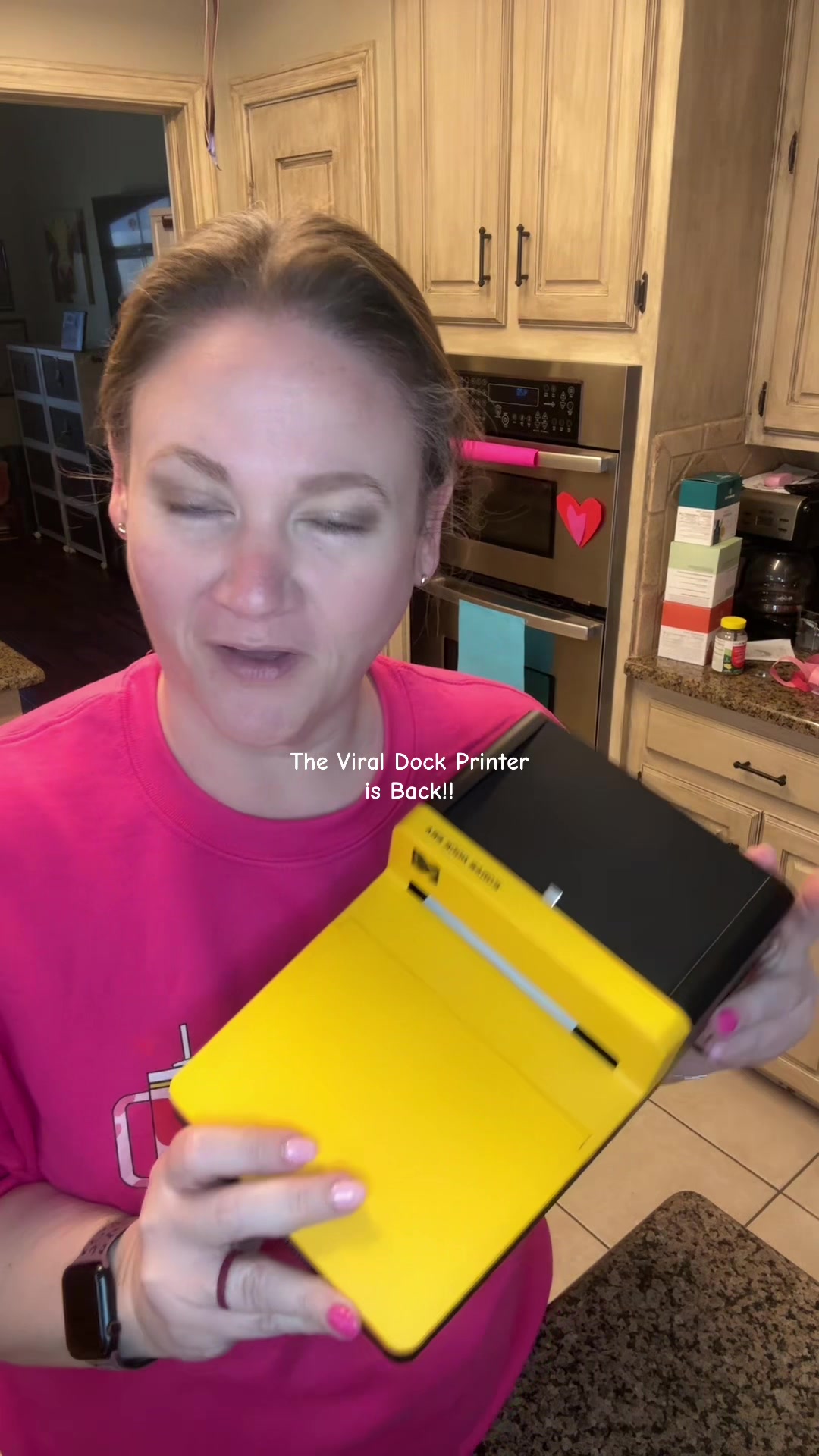 TikTok post by @samantha8535 for Kodak Photo Printer. Caption reads: [...] #tiktokmademebuyit @Kodak Photo Printer.