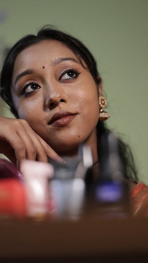 Instagram post by @tinnirnachghor for Blue Heaven Cosmetics. Caption reads: শুভ নববর্ষ 🌸 Ft. @blueheavencosmetics ✨ Since the....