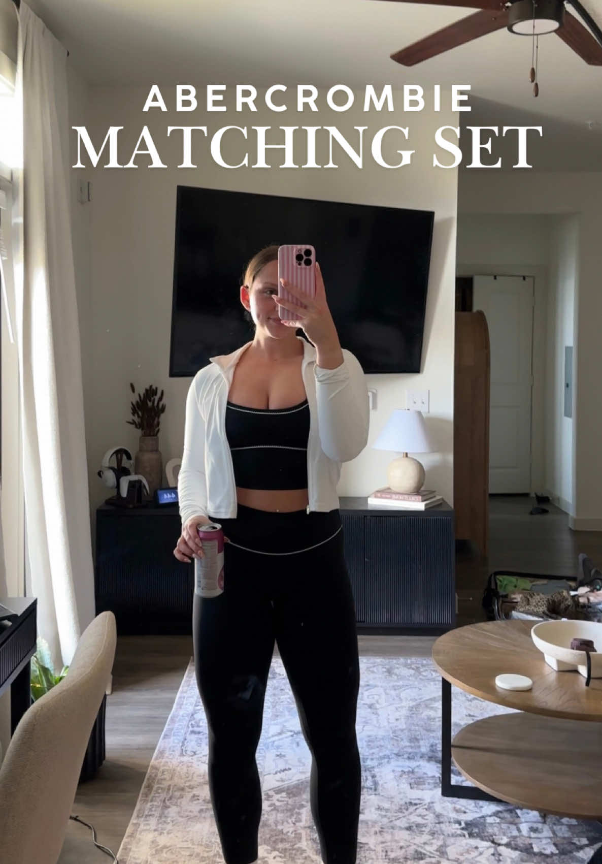 TikTok post by @demi.w24 for Abercrombie & Fitch. Caption reads: #AbercrombiePartner @abercrombie 20% off right now....