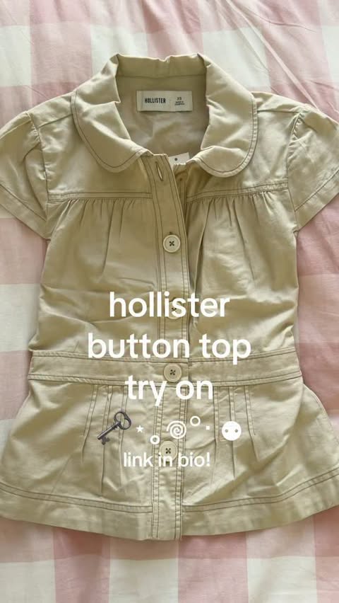 Instagram post by @natalieeseah for Hollister. Caption reads: excited to style this for fall ❣️ @hollister....