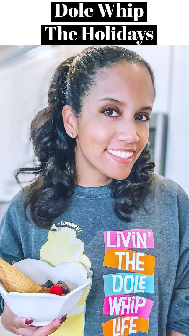 Instagram post by @mrs.everydaymommy for Dole. Caption reads: [...] season with a tropical twist thanks to....