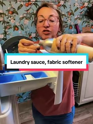 TikTok post by @debbietoothman for Laundry Sauce. Caption reads: Laundry sauce, fabric softener, #Laundry [...].