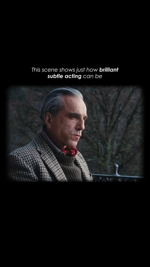 Instagram post by @thecinemanerd.ig for MUBI. Caption reads: Vicky Krieps did not meet Sir Daniel Day-Lewis....