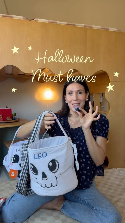 Instagram post by @theegreatgabs for Pottery Barn Kids. Caption reads: [...] nostalgic Halloween this year and....
