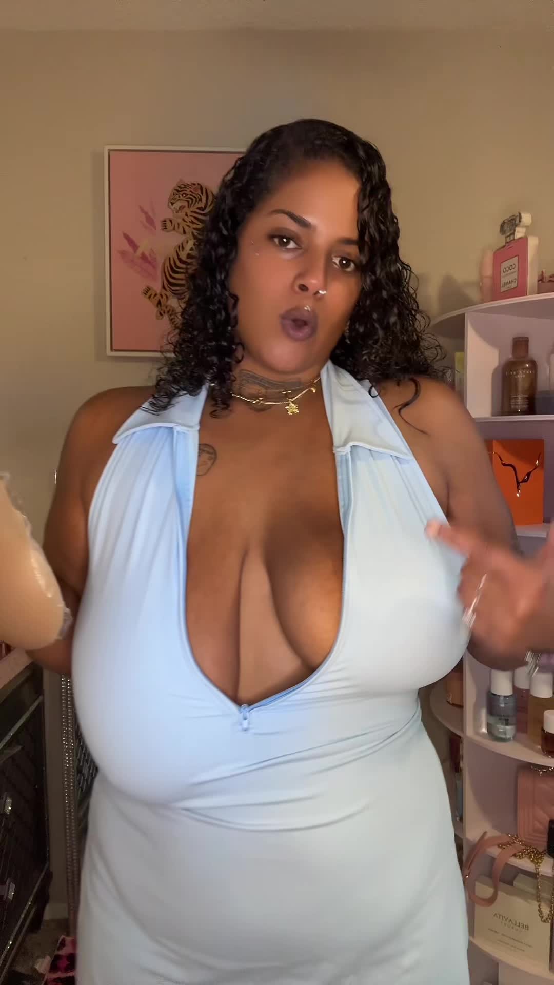 TikTok post by @hotmamafashionfinds for Nippies. Caption reads: @Nippies US.