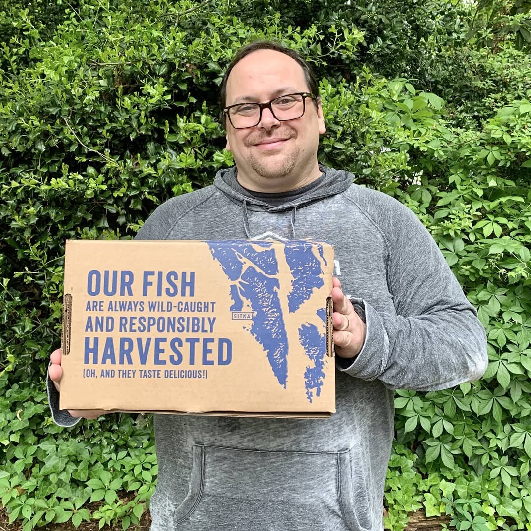 Instagram post by @jasonconnerty for Sitka Seafood Market. Caption reads: #Sponsored As a foodie, fresh fish has always been....