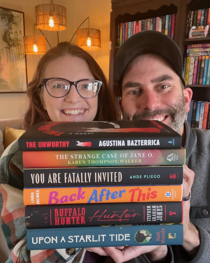 Instagram post by @married.bookworms for Aardvark Book Club. Caption reads: All the AARDVARK LOVE over here! 💕 

We got the....