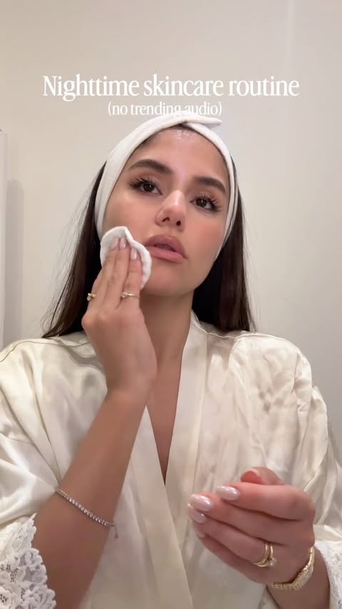 Instagram post by @aaylingk for Bioderma. Caption reads: Nighttime skincare routine 🫶🏻 - Anzeige Comment....