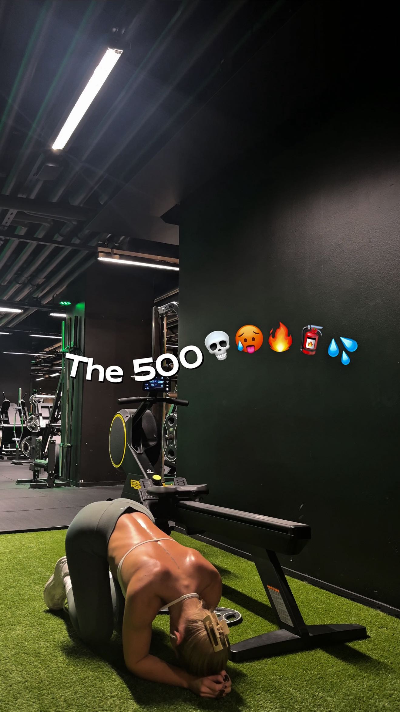 Instagram post by @kaarinkanto for DFYNE. Caption reads: Mainos @dfyne.official ❤️‍🔥 | Tää treeni oli....