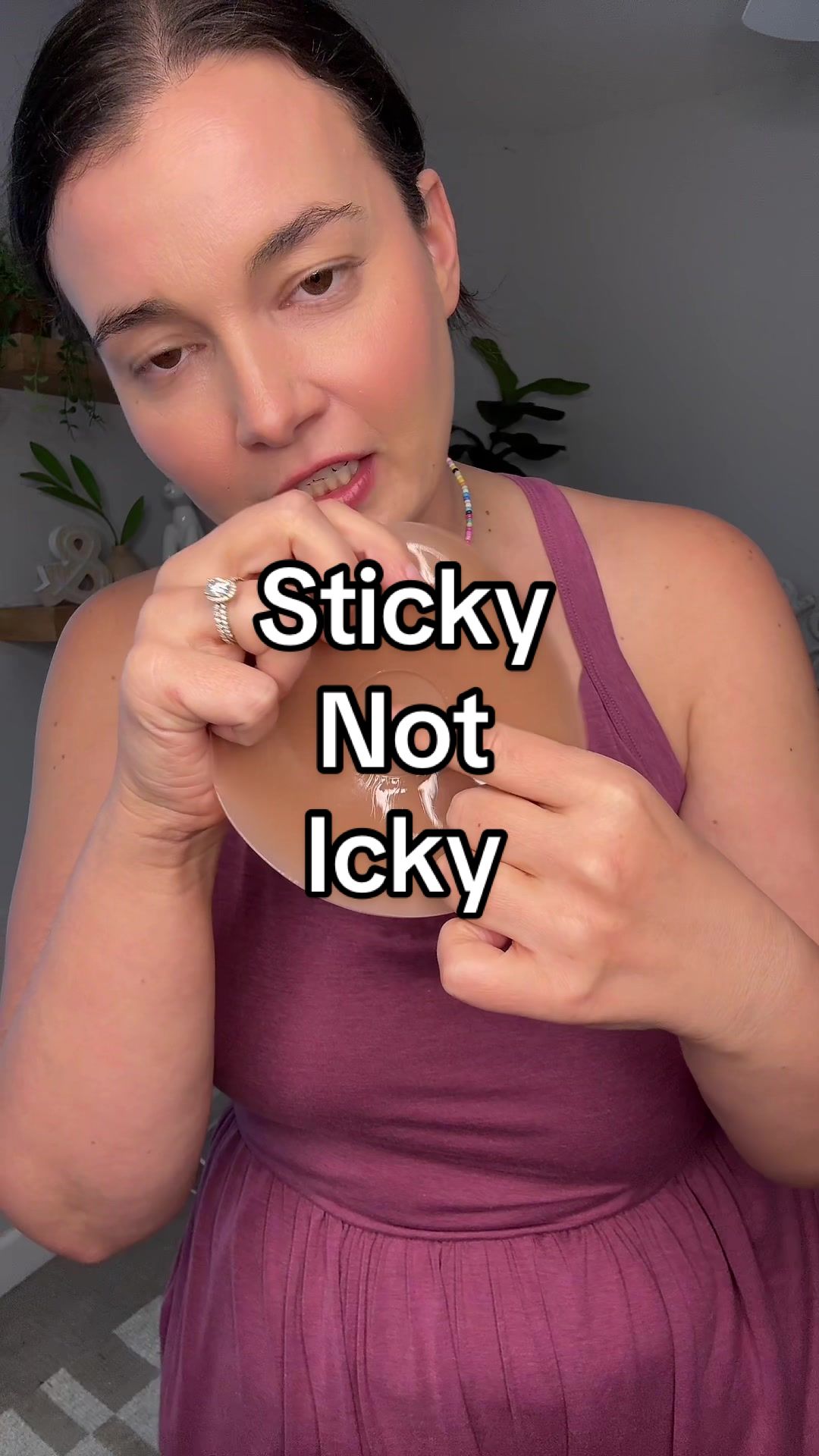 TikTok post by @as_told_by_lisa for CAKES Body. Caption reads: Seriously these @CAKES Body sticky not icky covers....