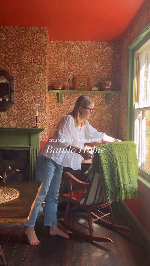 Instagram post by @farmhouseinthefens for Battilo Home. Caption reads: The lovely people at @battilo_home sent me this....