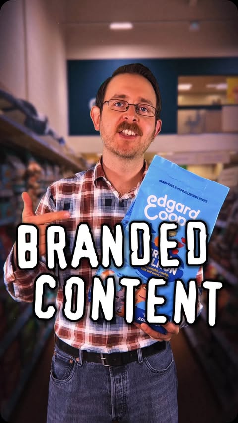 Instagram post by @realbrettdomino for Edgard & Cooper. Caption reads: AD | I’m delighted that Edgard & Cooper is finally....