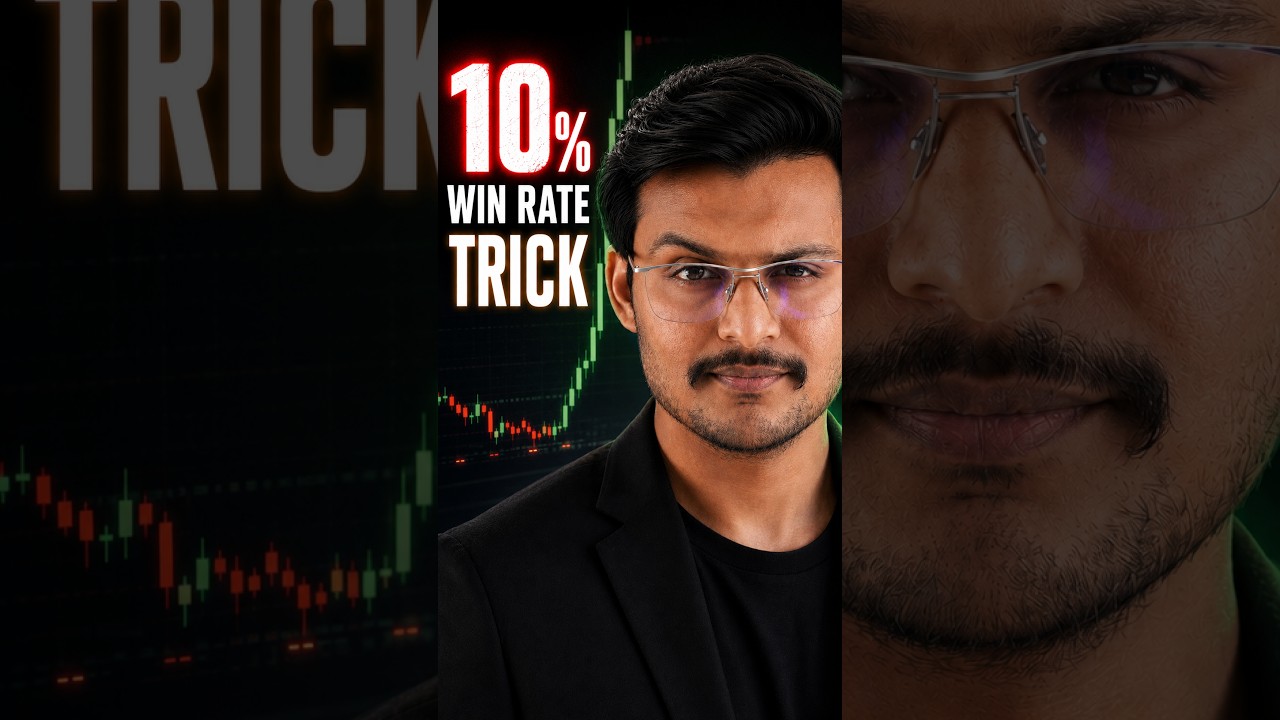 YouTube post by @tradingwithsidhant for CoinSwitch. Caption reads: 90% of My Trades Lose (And I Still Make Profit).