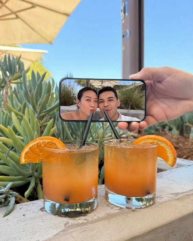 Instagram post by @thetasteduo for Hyatt Regency. Caption reads: [...] our weekend getaway in Monterey! 📍Hyatt....
