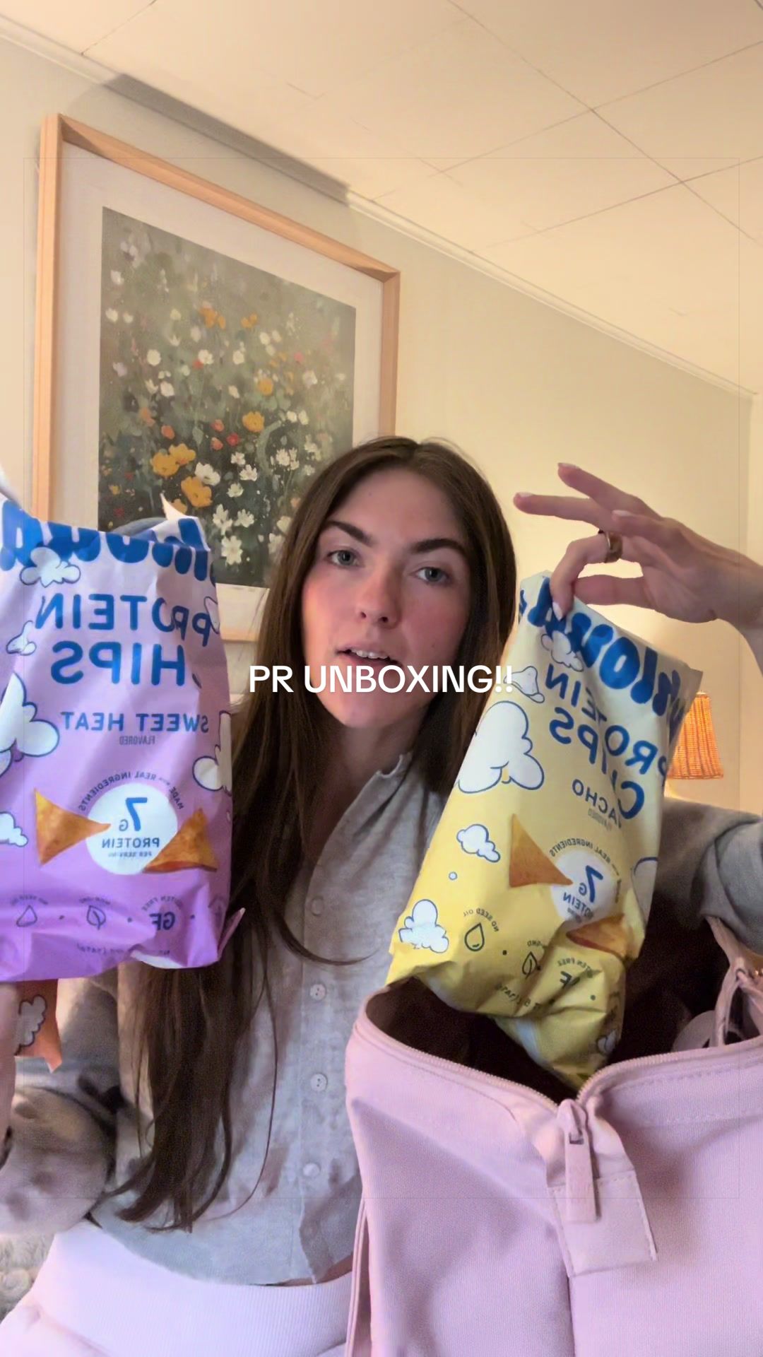TikTok post by @jenna_taylor for Khloud. Caption reads: I’m obsessed!! Thank you @KhloudFoods 🩵 #khloud....