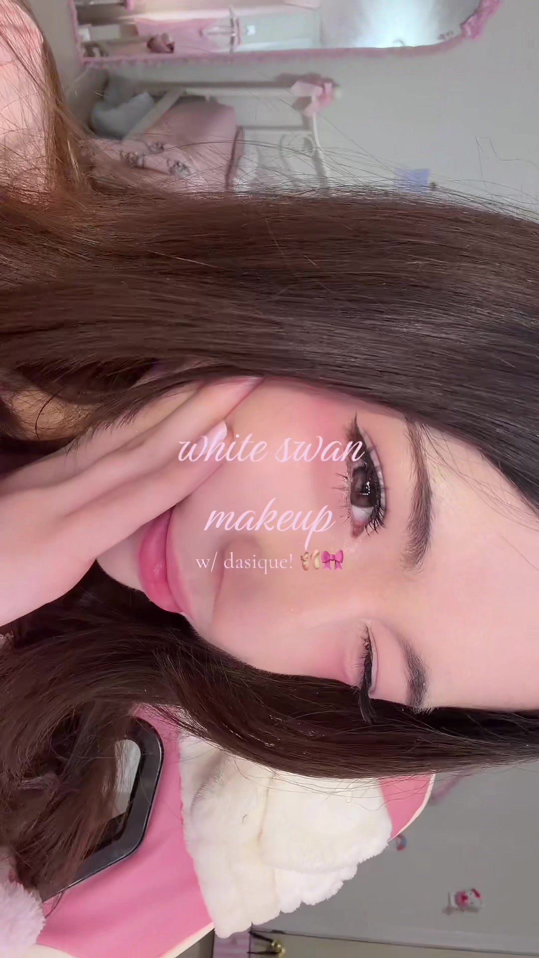 TikTok post by @pinkprincessgal for Dasique. Caption reads: dream collab achieved!!! thank u sm @dasique US....