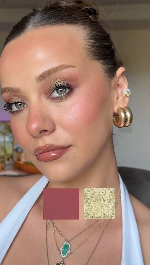 Instagram post by @mmelihaylmz for Bobbi Brown Cosmetics. Caption reads: 💌✨🏹 reklam #makyaj #makeup Far paleti;....