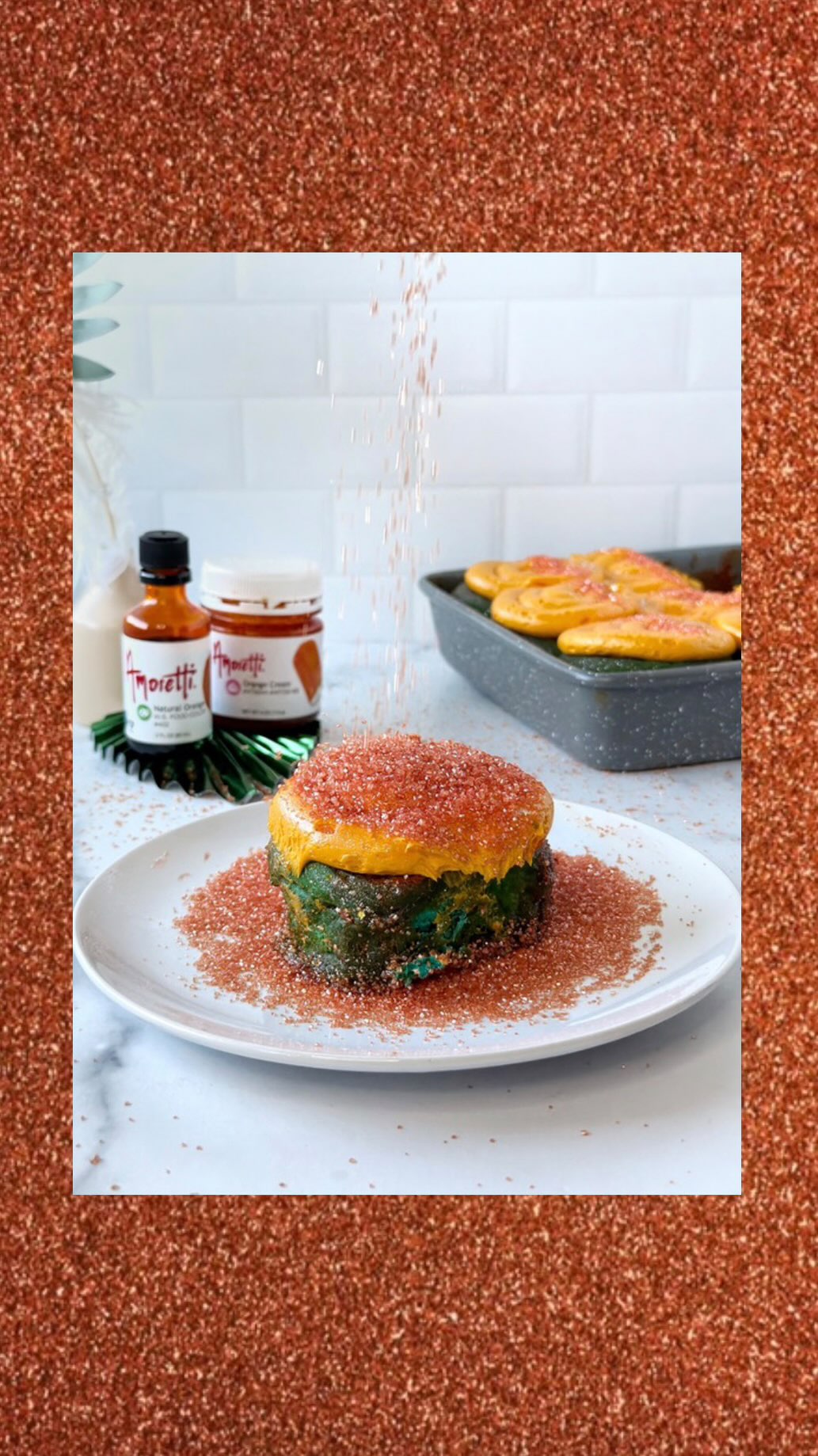 Instagram post by @sugarpusher for Amoretti. Caption reads: ✨The Life of A Dough Girl ✨#paidpartnership

These....