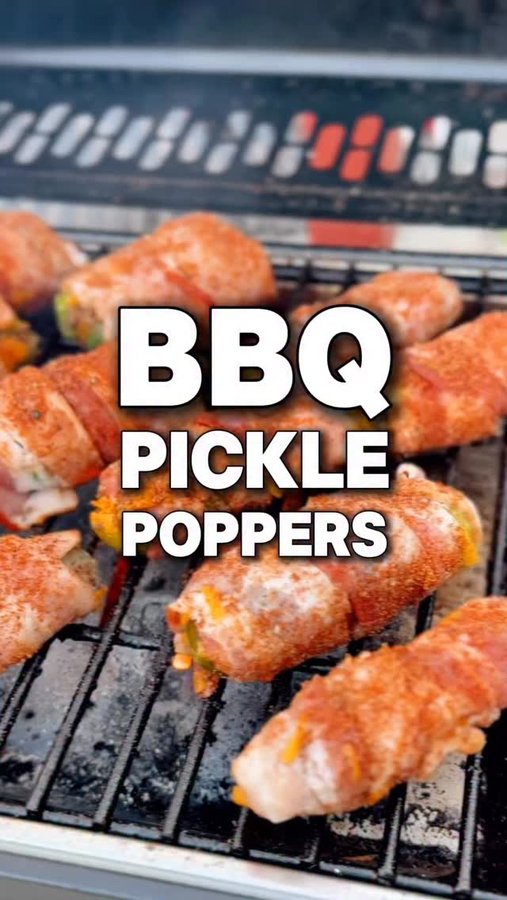 Instagram post by @jakewidmann for Good Ranchers. Caption reads: BBQ PICKLE POPPERS RECIPE ⬇️

You’re definitely....