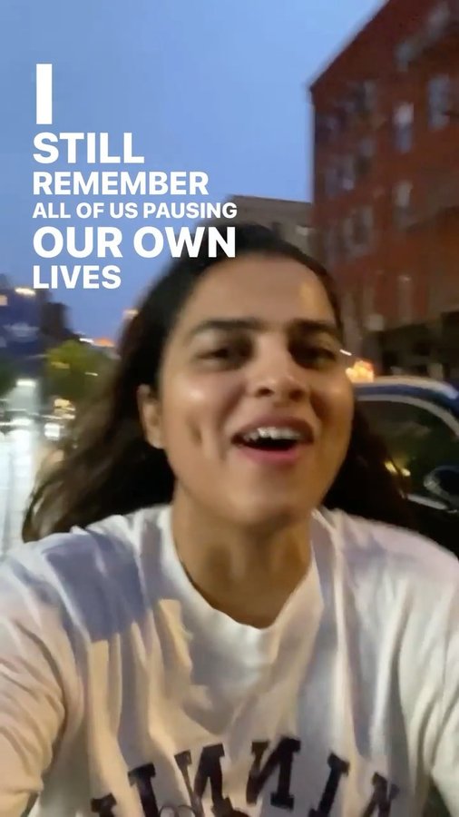 Instagram post by @awwwnchal for Thinkific. Caption reads: I am excited to work with @thinkific to strengthen....