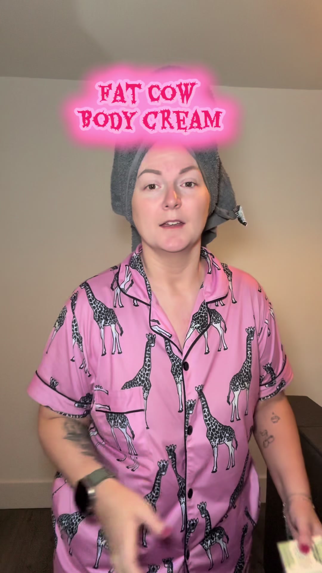 TikTok post by @clairealex89 for Fat Cow Skin. Caption reads: [...] #skincare #review #tiktokmademebuyit @Fat....