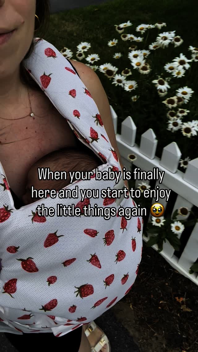 Instagram post by @hikingwithharps for Baby Tula. Caption reads: It’s like the fog has cleared and I can see again....