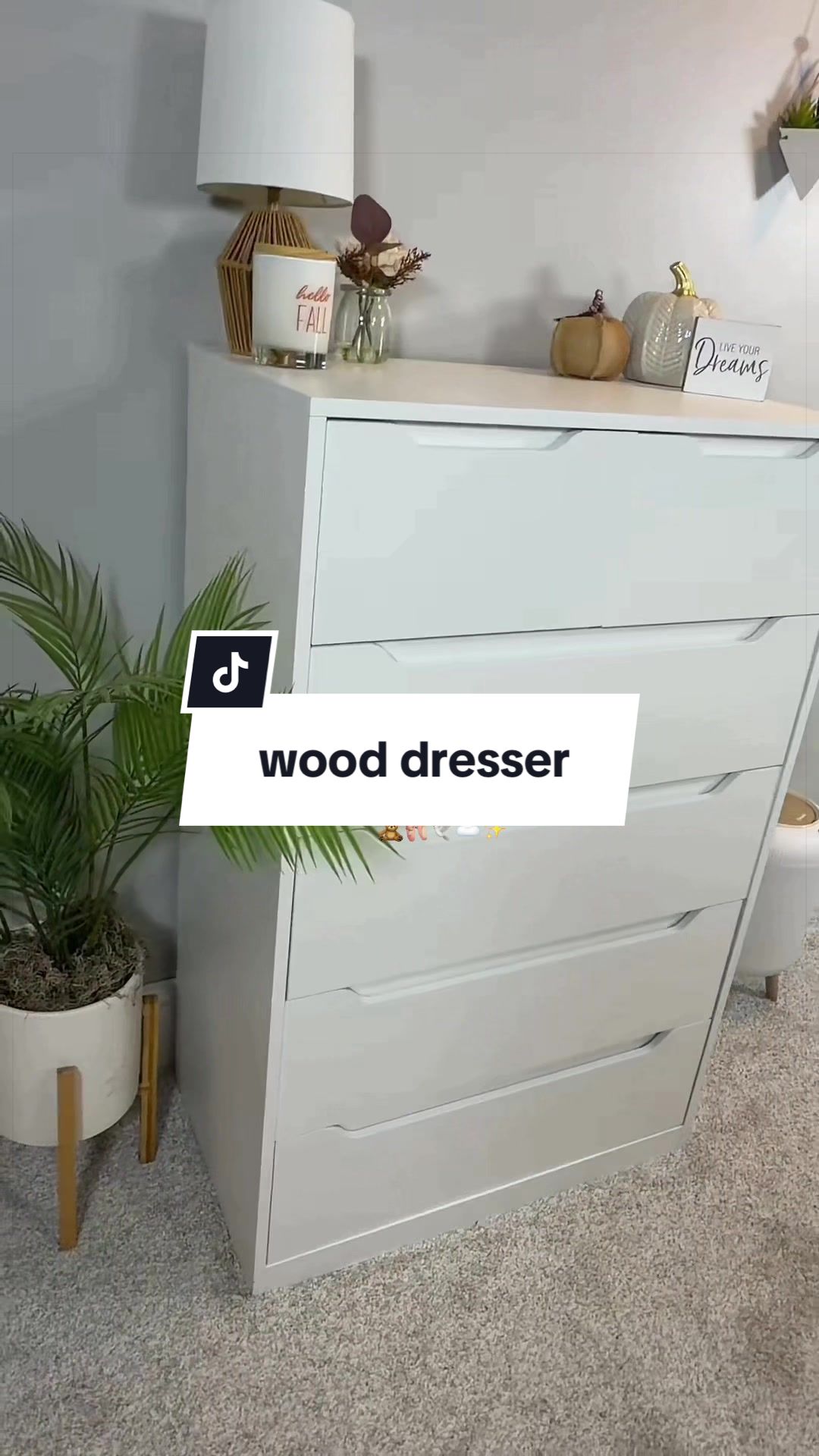 TikTok post by @gold3nlox for RaybeeOfficial. Caption reads: [...] perfect for a nursery or small room....