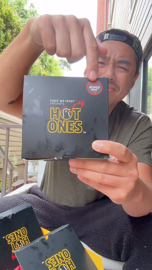 Instagram post by @foodmento for First We Feast. Caption reads: LA! You can now get @firstwefeast’s Hot One’s....