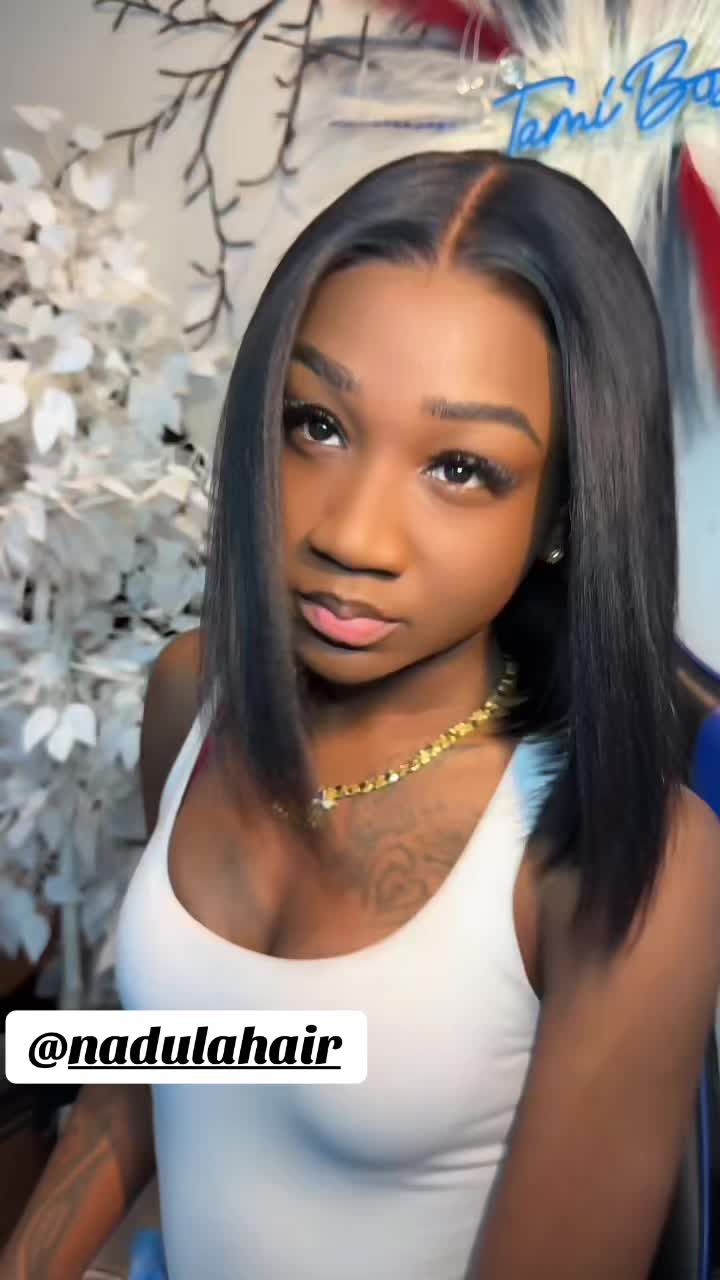 TikTok post by @tamiboss1 for Nadula. Caption reads: @nadula hair @nadulahairwig #trini_tiktoks🔥🇹🇹♥️....