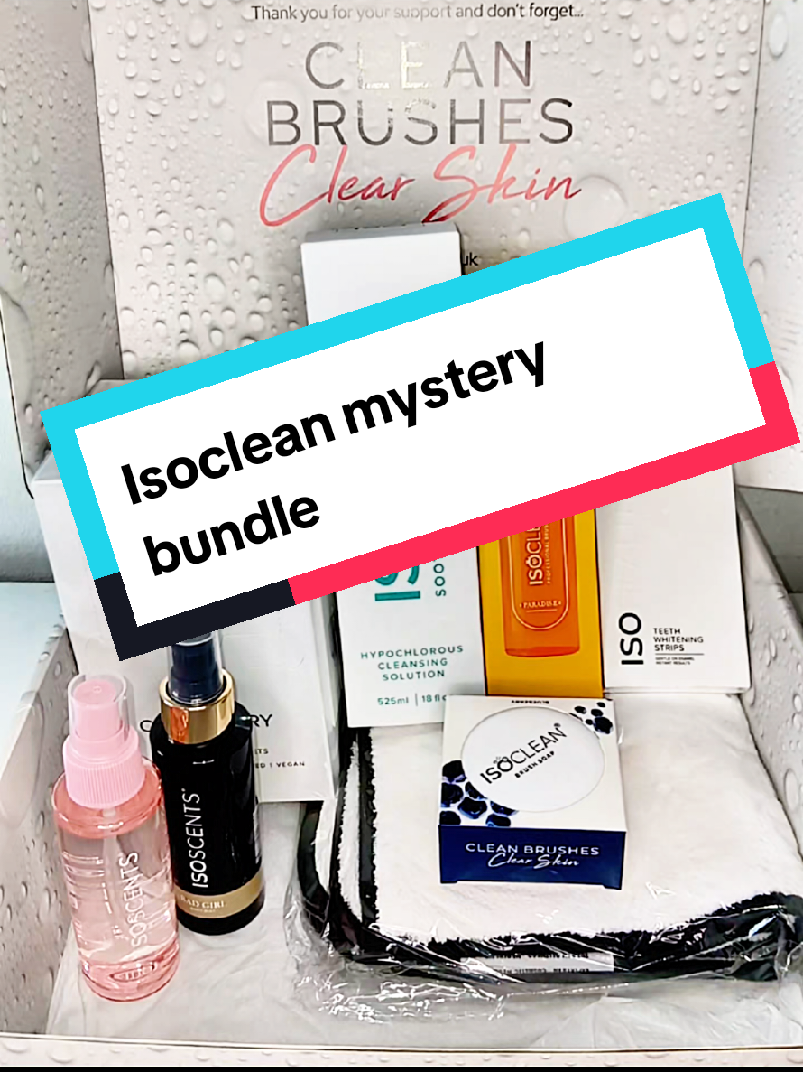 TikTok post by @joannadoolan for ISOCLEAN Ireland. Caption reads: ISOCLEAN Mystery Bundles #isoclean #mysterybundle....