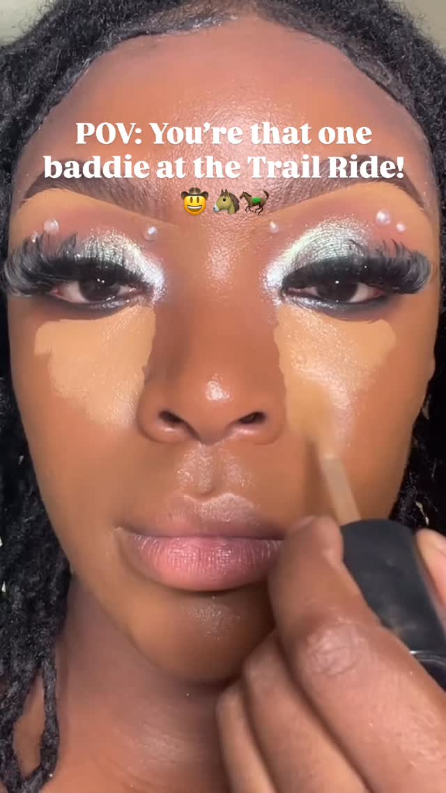 Instagram post by @roseartistrymua for Too Faced. Caption reads: Full Glam Makeup Routine suitable for this....