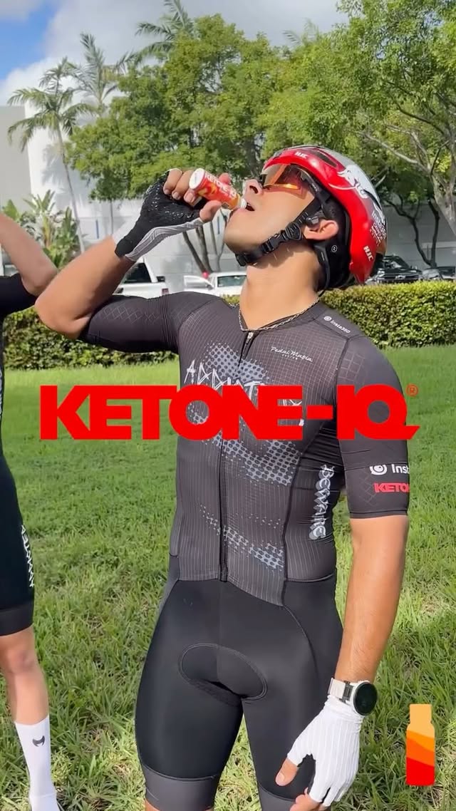 Instagram post by @cyclingdeath for Ketone-IQ. Caption reads: Race ready with @ketone 🏎️🏁

Fight fatigue,....