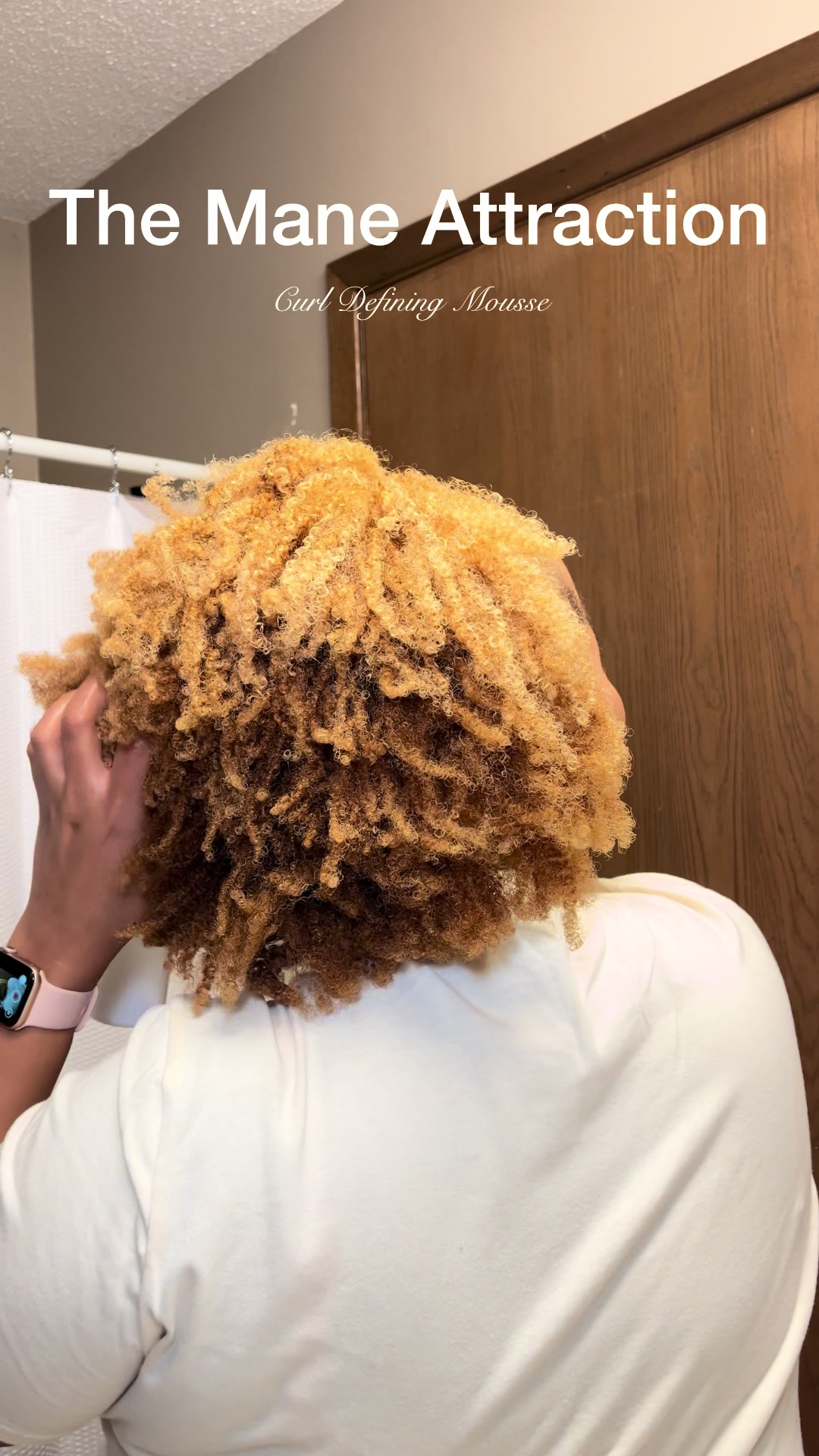 TikTok post by @caiitylabistour for The Mane Attraction. Caption reads: [...] that your curls seem to love ✨ @The Mane....