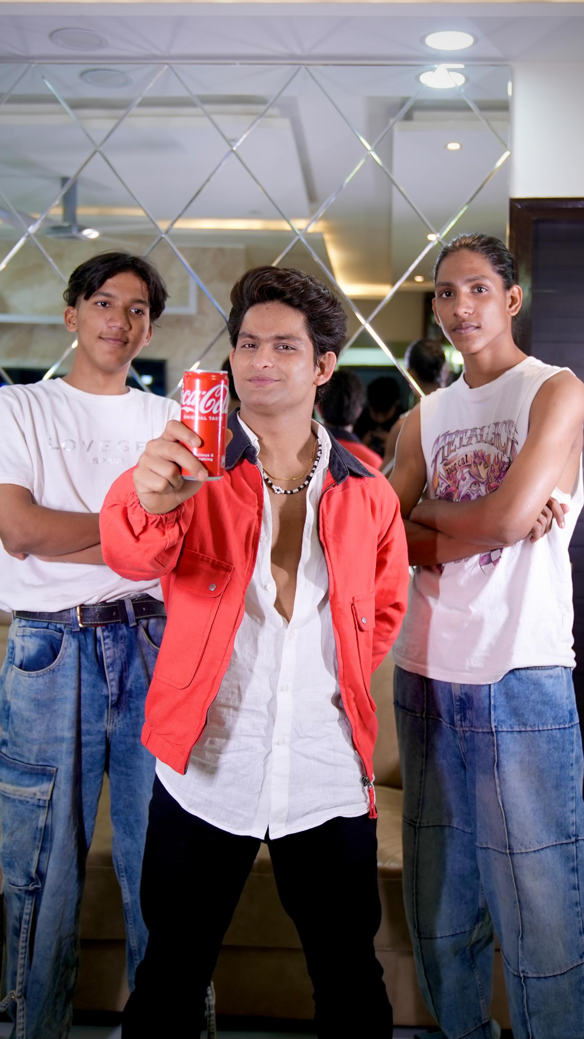 Instagram post by @sachinsharmadance for Coca-Cola India. Caption reads: Coke Halftime → Second half domination!....