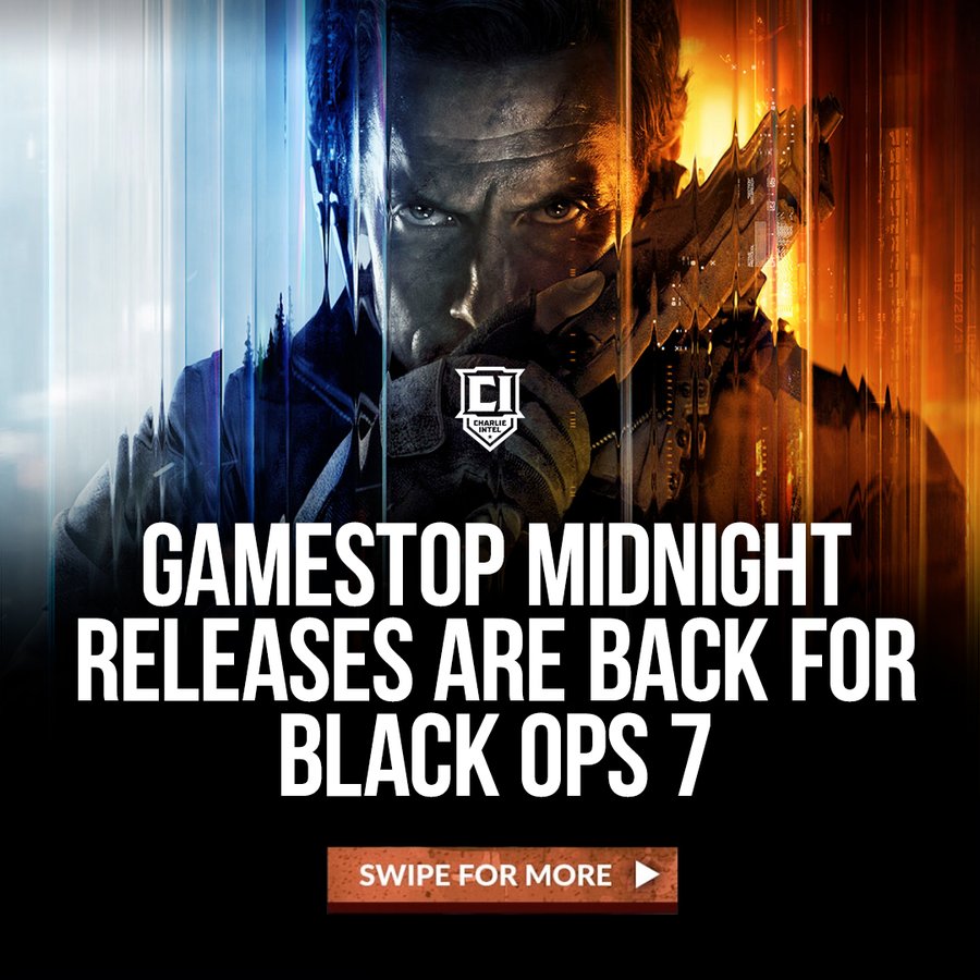 Instagram post by @charlieintel for GameStop. Caption reads: [...] in just a few days! Pre-order from GameStop....