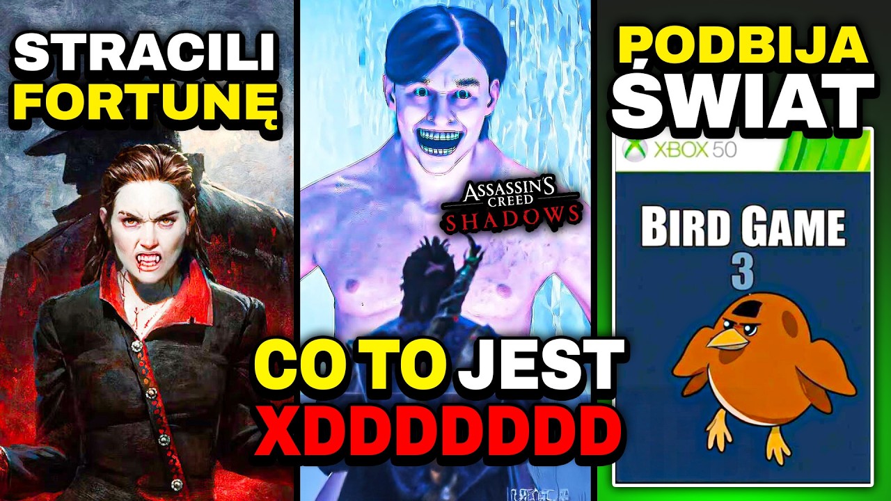 YouTube post by @LootBoxy for IGN. Caption reads: Assassin's Creed Shadows IS ALREADY ABSURD XD -....